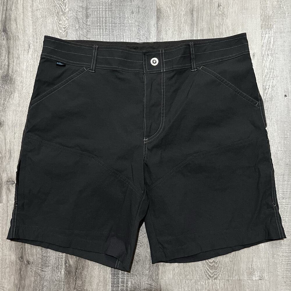 KUHL Renegade Shorts Grey Outdoor Hiking Men's 38 Soft Shell Camp Trek